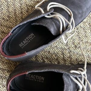 Kenneth Cole Reaction Dark Grey Oxford Suede Shoes